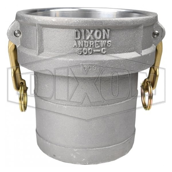 Type-C Cam and Groove Coupler, 5 in Nominal, Female Coupler x Hose Shank End Style, Aluminum